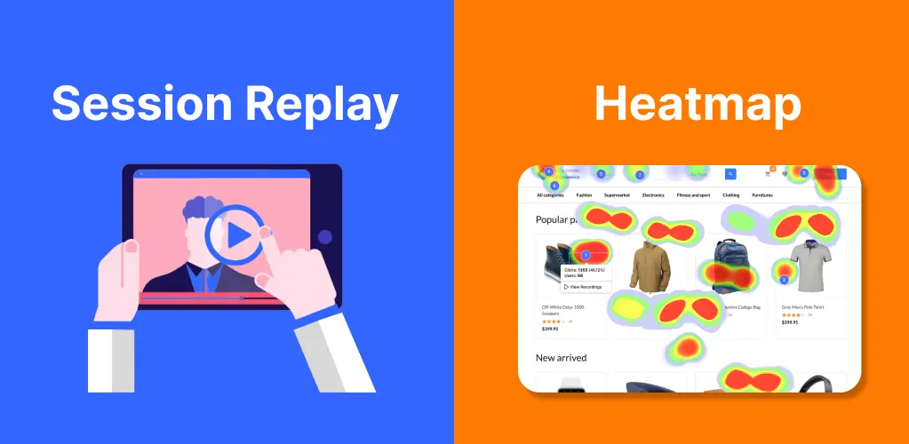 Session Replay, Heatmap 
